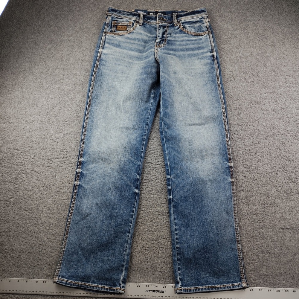BKE Jeans Sz 29x30 Ryder Blue Regular Fit High Rise Performance Stretch NWT